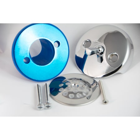 Bluevue BIG Size Trip Lever Gasket Kit with Dome Cover, Chrome BIG-4DMS-C